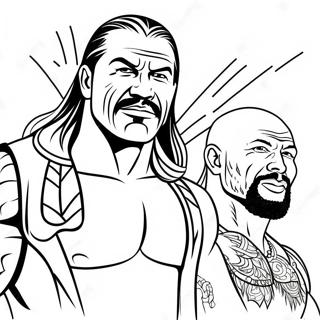 Wwe Superstars In Action Coloring Page 29027-26240