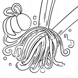 Spaghetti Coloring Pages