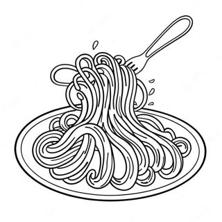 Spaghetti Coloring Page 29056-26260