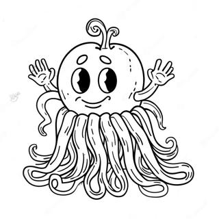 Funny Spaghetti Monster Coloring Page 29057-26261