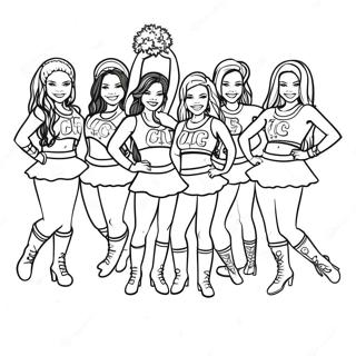 Indianapolis Colts Cheerleaders Coloring Page 29067-26269