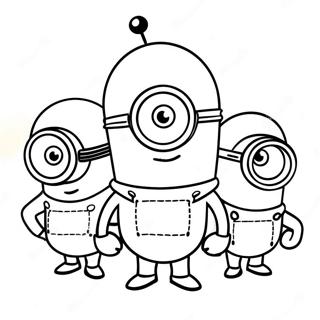 Minions In Action Coloring Page 29077-26277