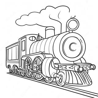 Christmas Train Coloring Page 29106-26298