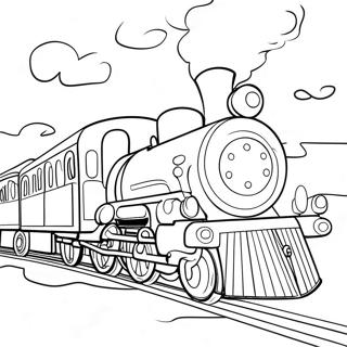 Christmas Train Coloring Page 29106-26299