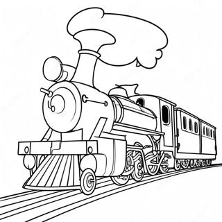 Christmas Train Coloring Page 29106-26300