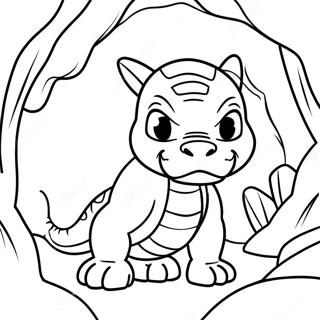 Onix In A Rocky Cave Coloring Page 29127-26317