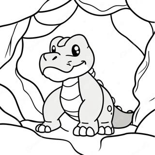 Onix In A Rocky Cave Coloring Page 29127-26319