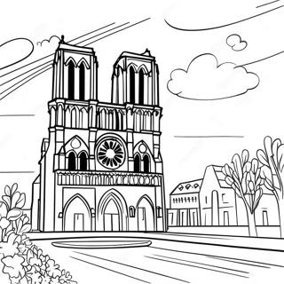 Notre Dame Coloring Page 29136-26322