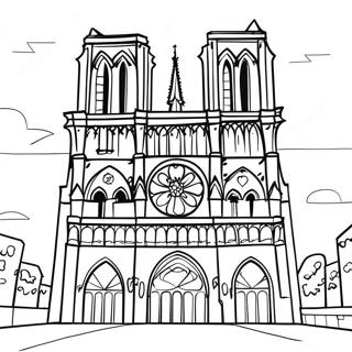 Notre Dame Coloring Page 29136-26323