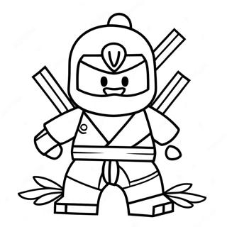 Nya Ninjago In Action Coloring Page 29147-26333