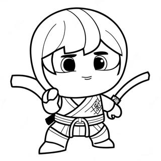 Nya Ninjago In Action Coloring Page 29147-26336