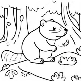 Beaver Coloring Page 29156-26338