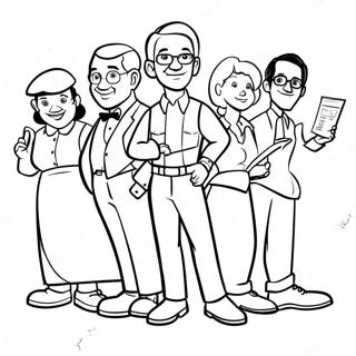 Whimsical Adventures In Odyssey Characters Coloring Page 29167-26350