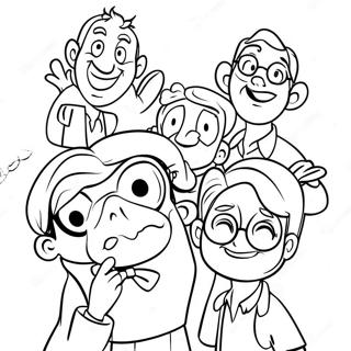 Whimsical Adventures In Odyssey Characters Coloring Page 29167-26351