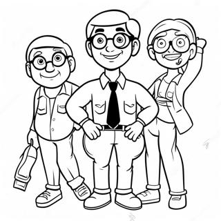 Whimsical Adventures In Odyssey Characters Coloring Page 29167-26352