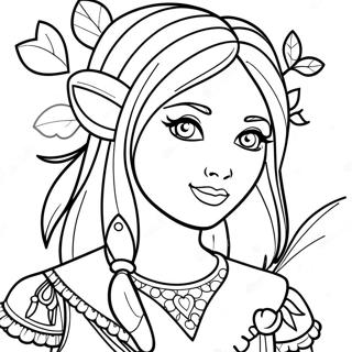 Fantasy Girl Coloring Pages