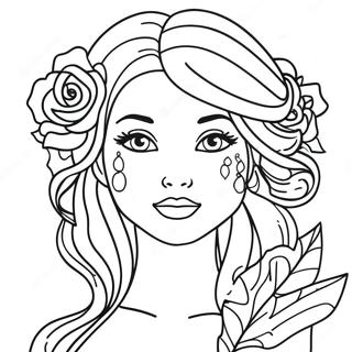 Fantasy Girl Coloring Page 29186-26363