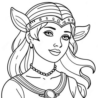 Fantasy Girl Coloring Page 29186-26364