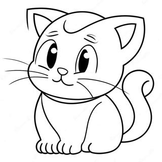 Cartoon Cat Coloring Pages