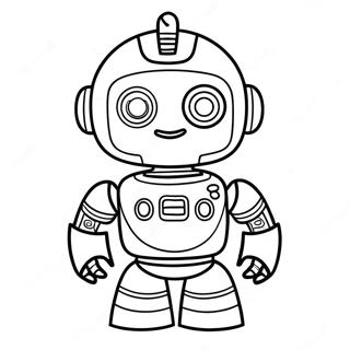 Cute Ai Robot Coloring Page 29197-26373