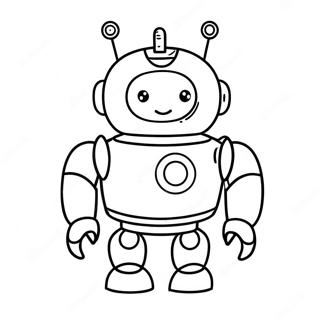 Cute Ai Robot Coloring Page 29197-26374