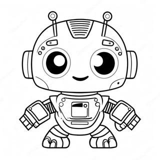 Cute Ai Robot Coloring Page 29197-26376