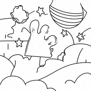 Night Sky For Adults Coloring Pages