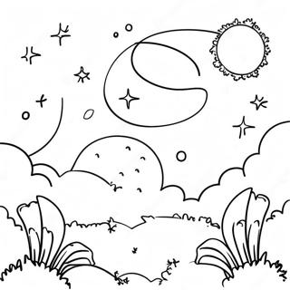 Night Sky Coloring Page 29216-26386