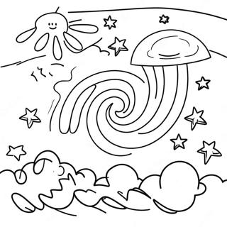 Night Sky Coloring Page 29216-26387