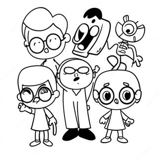 Dexter S Laboratory Characters Coloring Page 29237-26405