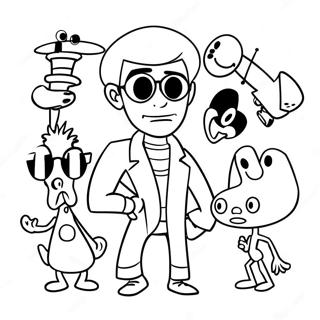 Dexter S Laboratory Characters Coloring Page 29237-26406