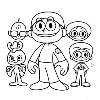 Dexter S Laboratory Characters Coloring Page 29237-26407