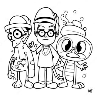 Dexter S Laboratory Characters Coloring Page 29237-26408