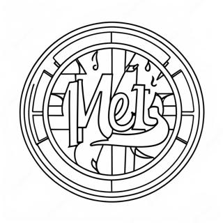 Mets Logo Coloring Page 29246-26412