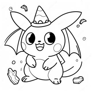 Cute Halloween Pokemon Coloring Page 29266-26426