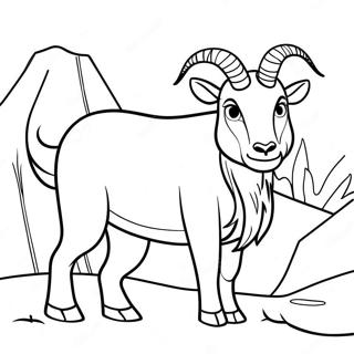 Playful Billy Goat Coloring Page 29287-26447