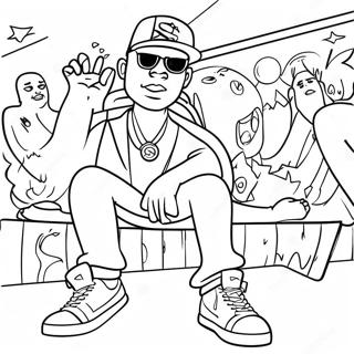 Hip Hop Coloring Page 2928-2371