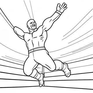 Wwe Wrestler Jumping On Opponent Coloring Page 29307-26461