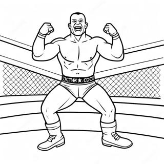 Wwe Wrestler Jumping On Opponent Coloring Page 29307-26464