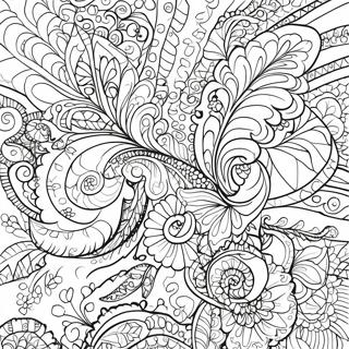 Paisley Pattern Coloring Page 29327-26466