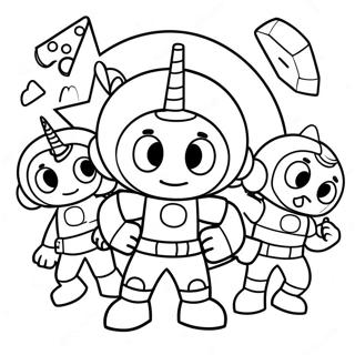 Mighty Math Heroes Team Umizoomi Coloring Page 29348-26487