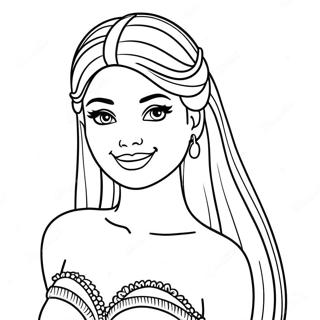 Barbie Doll Coloring Page 29357-26490