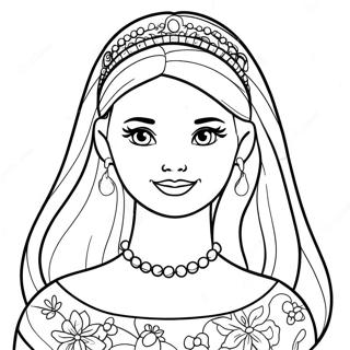 Barbie Doll Coloring Page 29357-26491