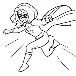 Ms Marvel In Action Coloring Page 29378-26511