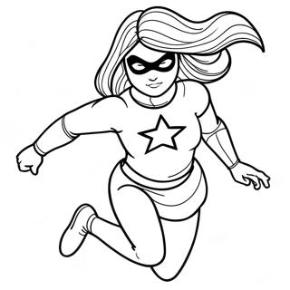 Ms Marvel In Action Coloring Page 29378-26512