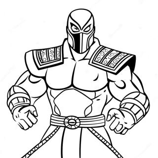 Sub Zero Mortal Kombat Coloring Pages