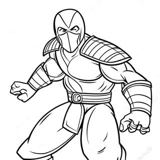 Sub Zero Mortal Kombat Coloring Page 29397-26522