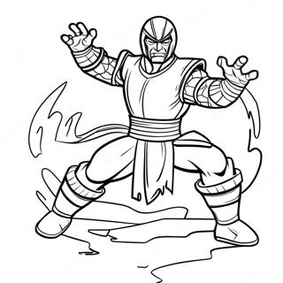 Sub Zero In Epic Battle Coloring Page 29398-26527