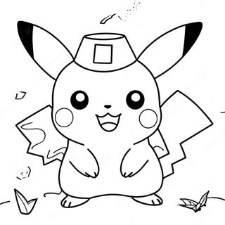 Charming Pikachu Pokemon Go Coloring Page 29408-26533