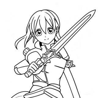 Sword Art Online Coloring Pages